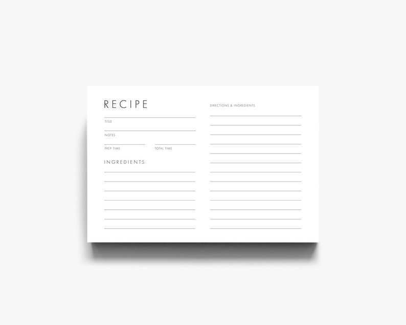 64 Report Recipe Card Template To Print in Photoshop with Recipe Card Template To Print