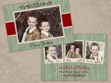 64 Report Rustic Christmas Card Template in Photoshop with Rustic Christmas Card Template