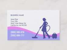 64 The Best Business Card Templates Housekeeping Formating with Business Card Templates Housekeeping