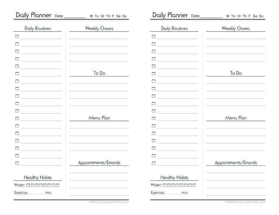 daily appointment calendar template printable cards