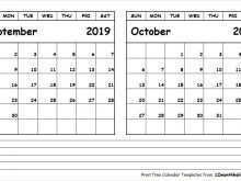 64 The Best Daily Calendar Template October 2019 for Ms Word with Daily Calendar Template October 2019