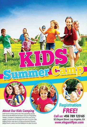 64 The Best Free Summer Camp Flyer Template for Ms Word with Free ...