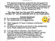 64 The Best Pta Membership Flyer Template Maker for Pta Membership Flyer Template