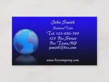 64 Visiting Business Card Template Globe Now by Business Card Template Globe