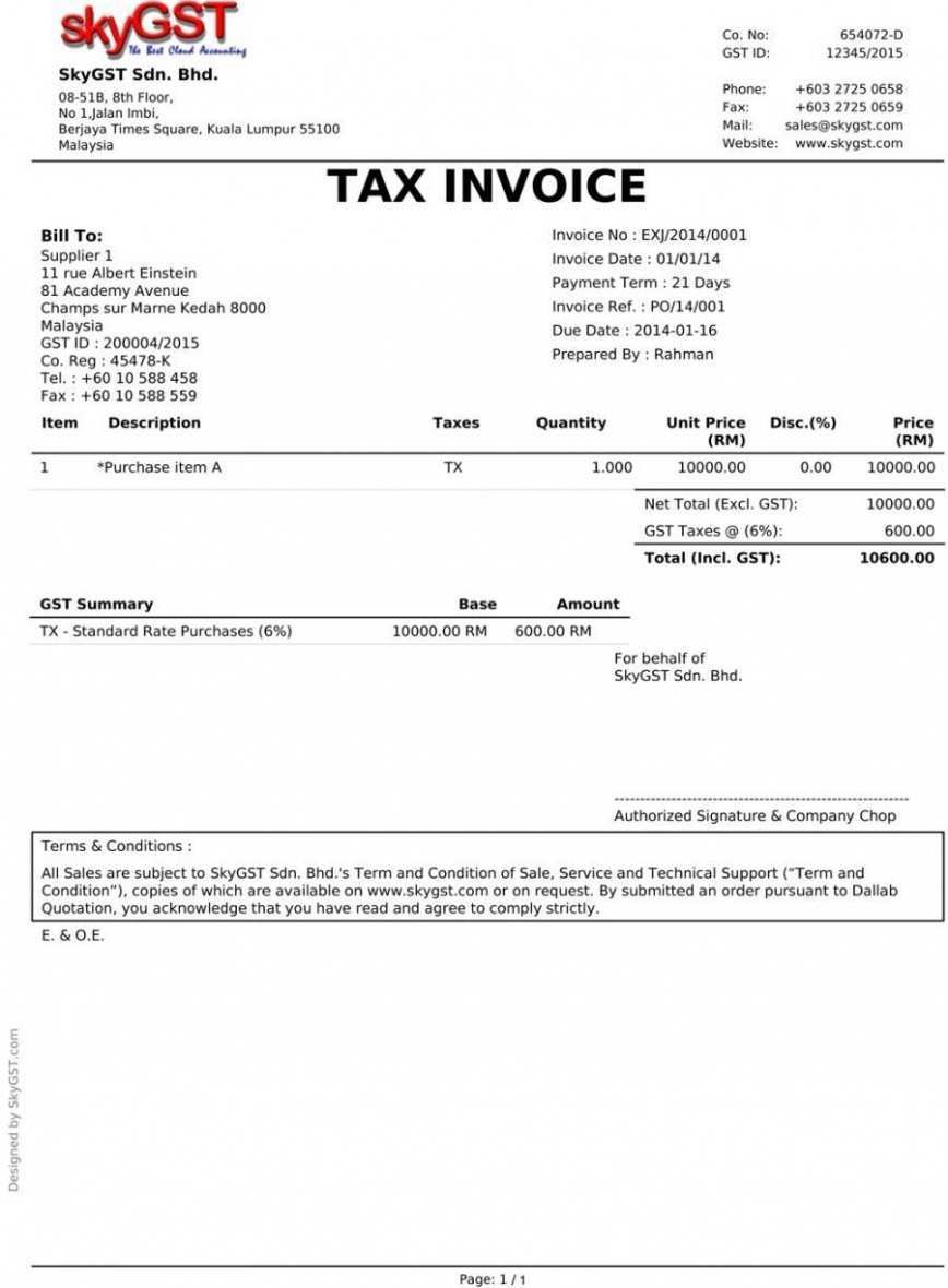 tax invoice template for australia cards design templates