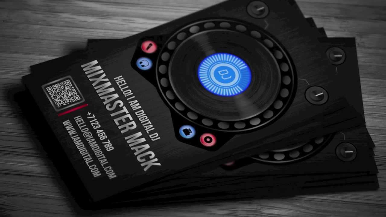  Dj Business Card Template Psd Free Download Cards Design Templates