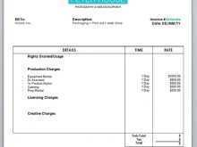 65 Adding Production Company Invoice Template in Word by Production Company Invoice Template