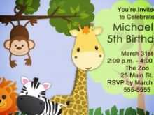 65 Best Zoo Birthday Card Template Now with Zoo Birthday Card Template