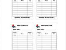 65 Blank Library Checkout Card Template Printable Download for Library Checkout Card Template Printable