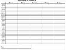 65 Create Hourly Class Schedule Template Download by Hourly Class Schedule Template