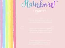 65 Create Rainbow Birthday Card Template Formating for Rainbow Birthday Card Template