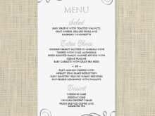 65 Creating Menu Card Templates In Word Formating for Menu Card Templates In Word