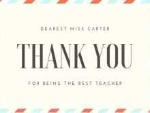 65 Creating Thank You Card Template For Teachers Download with Thank You Card Template For Teachers