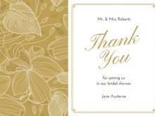 65 Creative Thank You Card Template Bridal Shower Maker for Thank You Card Template Bridal Shower