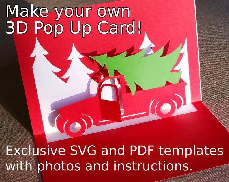 65 Customize Christmas Card Template 3D Layouts with Christmas Card Template 3D