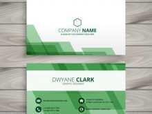 Business Card Template Green