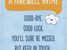 65 Customize Our Free Farewell Card Templates Nz Maker by Farewell Card Templates Nz