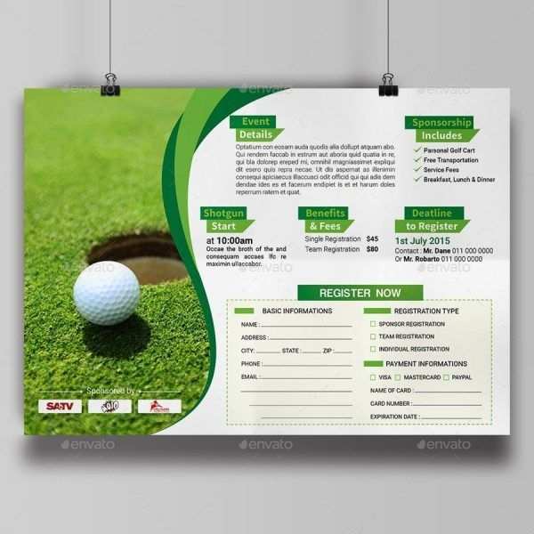 Golf Tournament Flyer Template Publisher Database