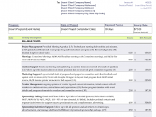 Sample Consulting Invoice Template