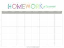 65 Customize Weekly Homework Agenda Template For Free with Weekly Homework Agenda Template