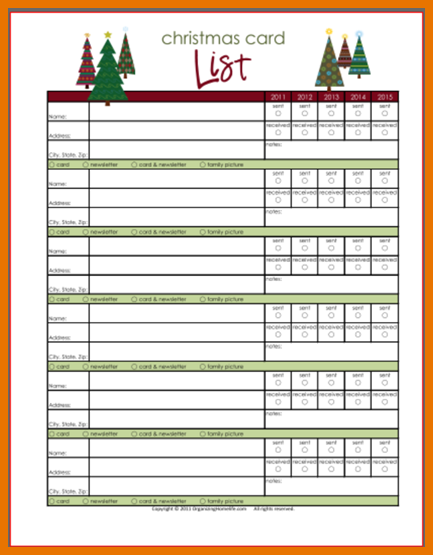 65 Format Christmas Card List Template For Mac Layouts for Christmas Card List Template For Mac
