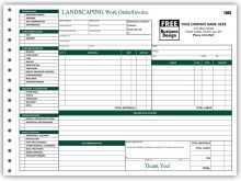 Landscape Invoice Example