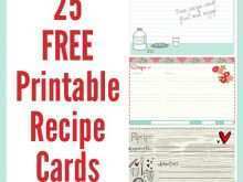 65 Format Recipe Card Template To Print PSD File by Recipe Card Template To Print