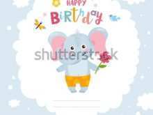 65 Free Printable Elephant Birthday Card Template by Elephant Birthday Card Template