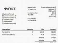 Freelance Actor Invoice Template