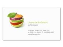 65 How To Create Business Card Template Dietitian Layouts with Business Card Template Dietitian