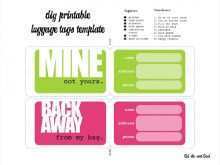 65 Online Luggage Id Card Template Templates by Luggage Id Card Template