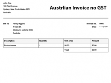 65 Online Tax Invoice Template Australia No Gst Templates for Tax Invoice Template Australia No Gst