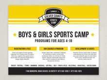 65 Sports Camp Flyer Template For Free for Sports Camp Flyer Template