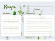 65 Standard A Recipe Card Template Now with A Recipe Card Template