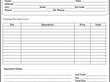 Blank Billing Invoice Template