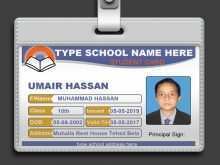 65 Standard Id Card Template For Students With Stunning Design with Id Card Template For Students