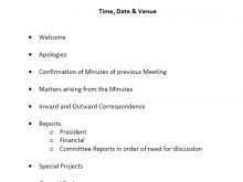 65 Standard Meeting Agenda Template For Financial Advisors PSD File with Meeting Agenda Template For Financial Advisors