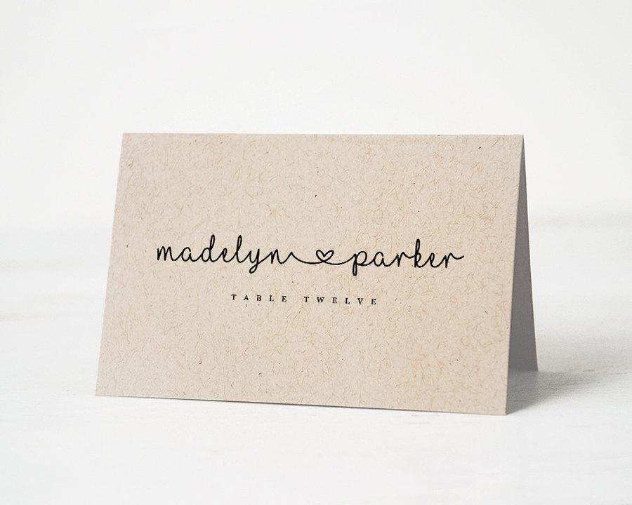 65 The Best Name Card Template For Wedding Photo with Name Card Template For Wedding