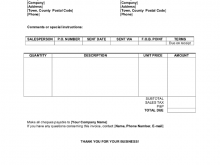 Uk Company Invoice Template