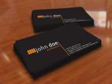 65 Visiting Name Card Template Black for Ms Word by Name Card Template Black