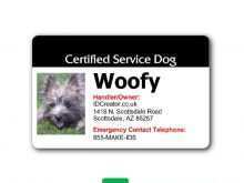 66 Adding Free Printable Service Dog Id Card Template Download for Free Printable Service Dog Id Card Template