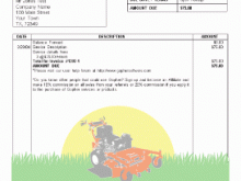 66 Adding Lawn Maintenance Invoice Template in Photoshop for Lawn Maintenance Invoice Template