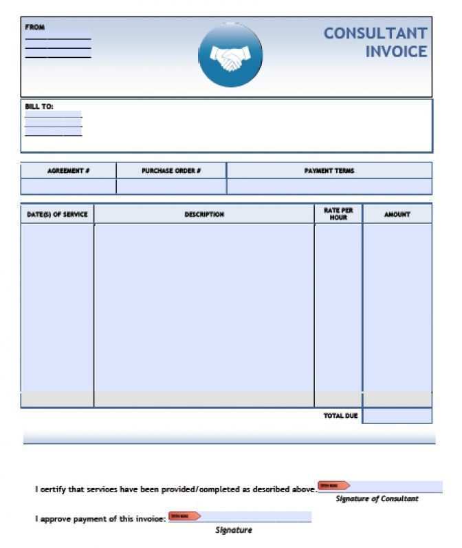 consulting sample services invoice template bill private advice investigator remittance microsoft consultant word templates excel pdf office