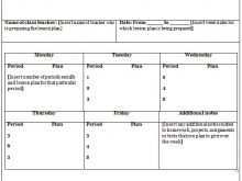 66 Best Primary School Weekly Planner Template in Word with Primary School Weekly Planner Template