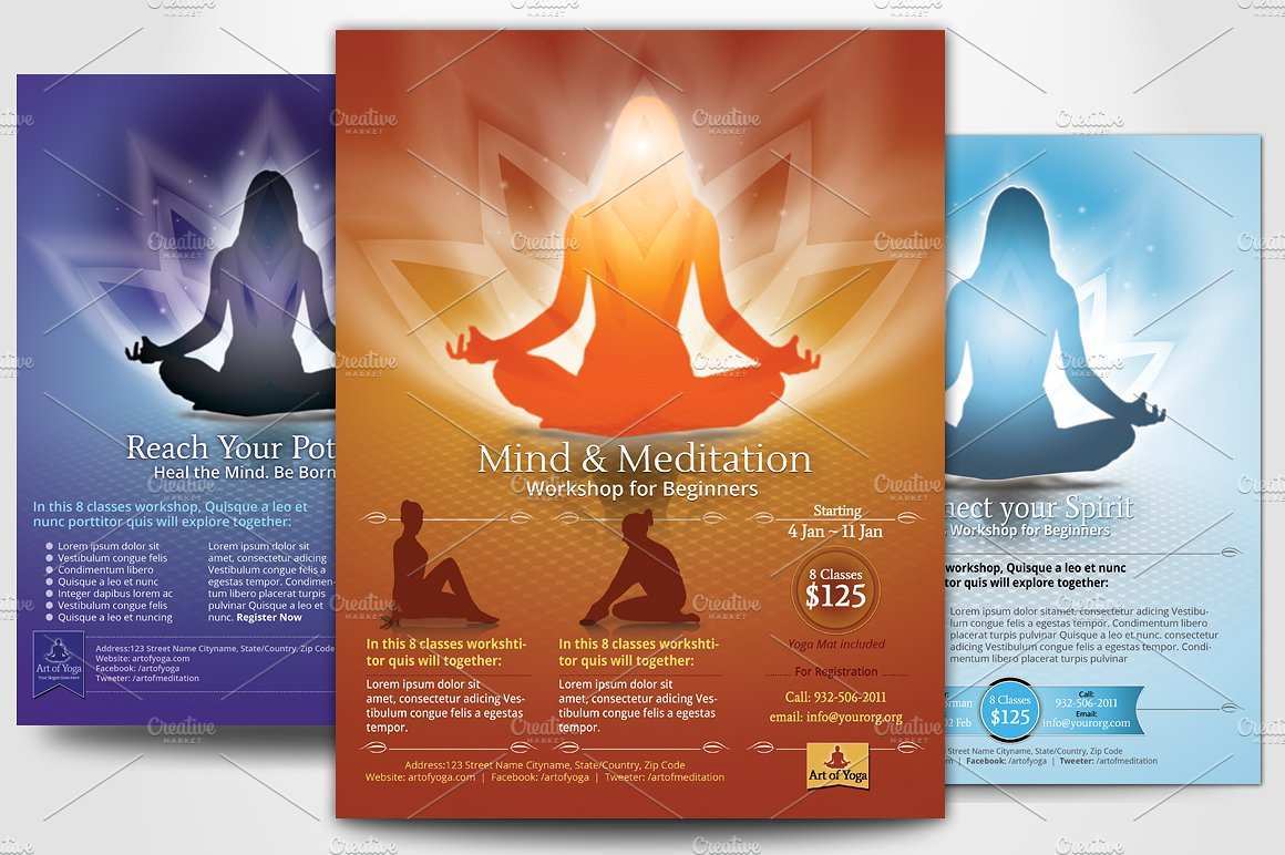 66 Best Yoga Flyer Template for Ms Word with Yoga Flyer Template