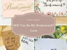 66 Bridesmaid Card Template Free Layouts with Bridesmaid Card Template Free
