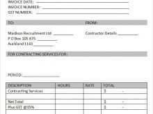 66 Creating Contractor Invoice Template Pdf Maker with Contractor Invoice Template Pdf