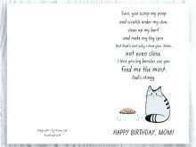 66 Creating Mother Birthday Card Template Free in Word with Mother Birthday Card Template Free