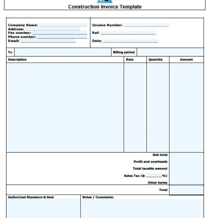 66 Creative Contractor Tax Invoice Template for Ms Word with Contractor Tax Invoice Template