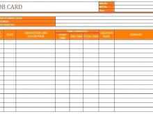 Free Job Card Template Excel